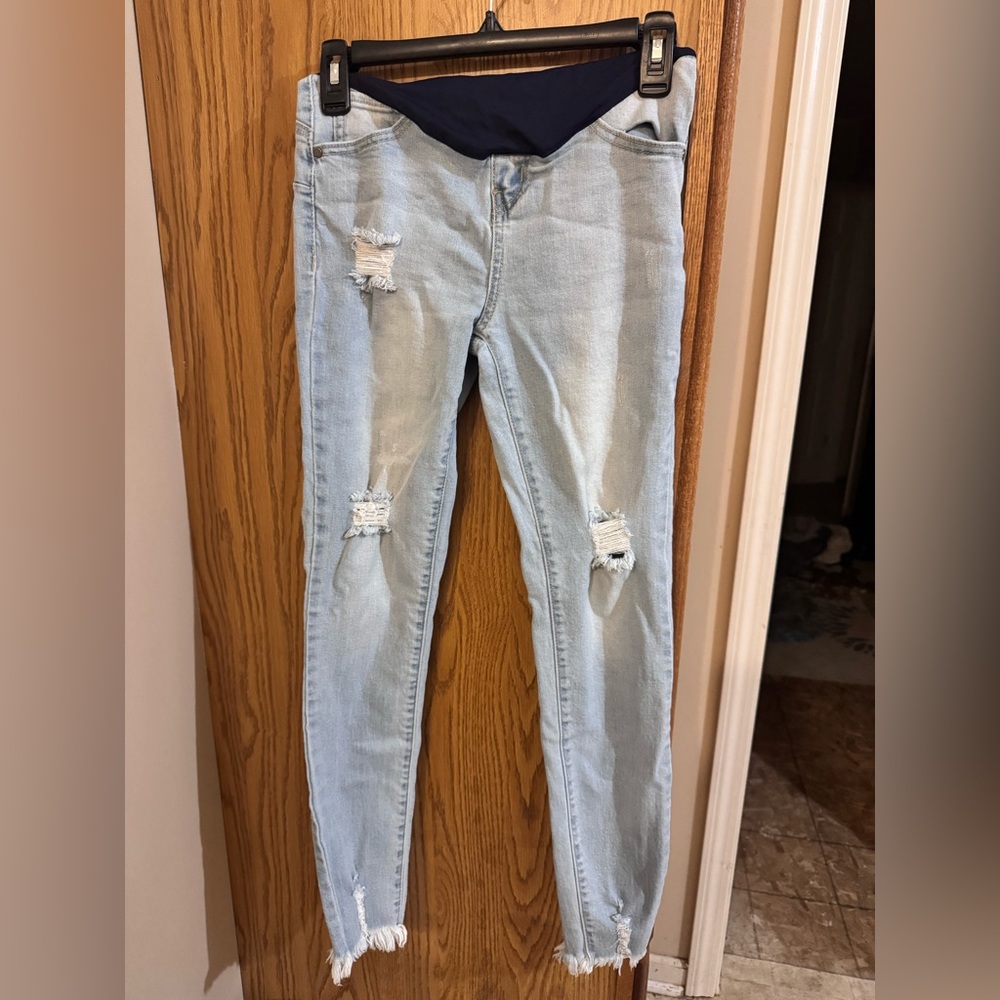 Pink Blush Full Panel Maternity Jeans Size 25